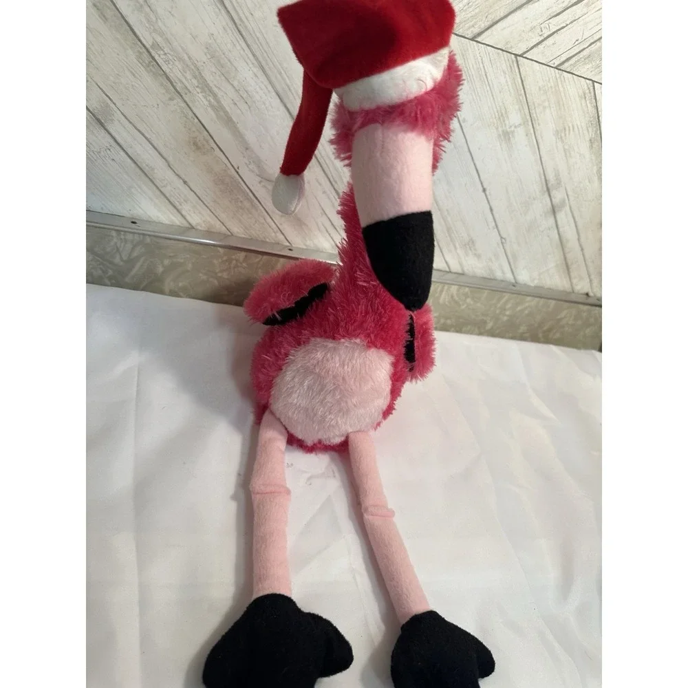 Rare DanDee Holiday Christmas Dancing Macarena Song Animated Pink Flamingo WORKS